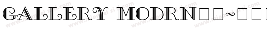 Gallery Modrn字体字体转换
